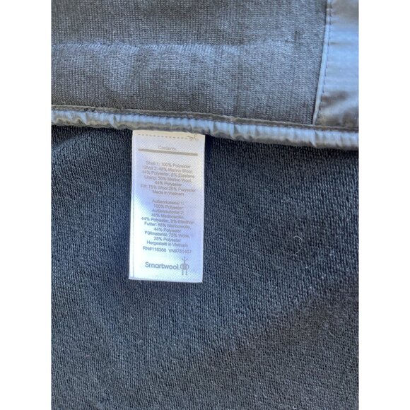 Smartwool Mens Hybrid Full-Zip Jacket M Black/Gray Polyester/Wool Blend - Picture 4 of 8